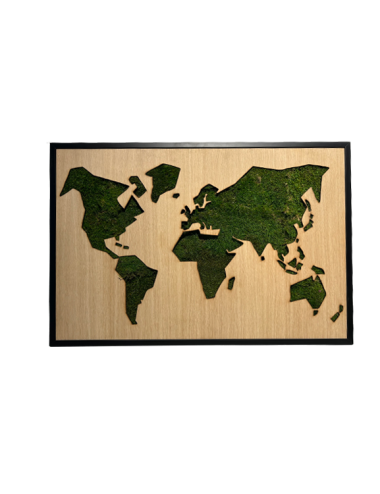 100x70 Tableau Végétal Map...