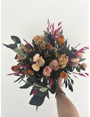 Bouquet de fleurs roses et rouges