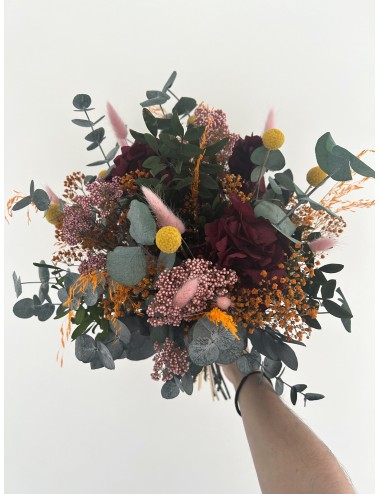 Bouquet de fleurs roses et rouges