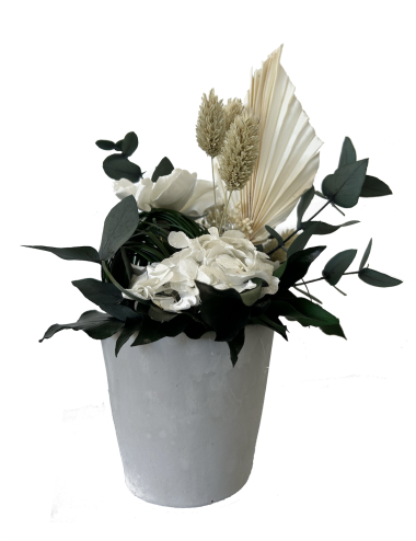 Composition florale blanche