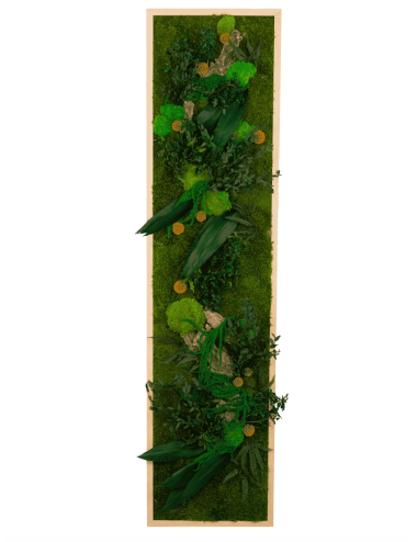 Tableau végétal avec feuillages verts