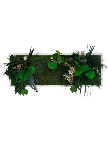 Tableau végétal avec feuillages verts