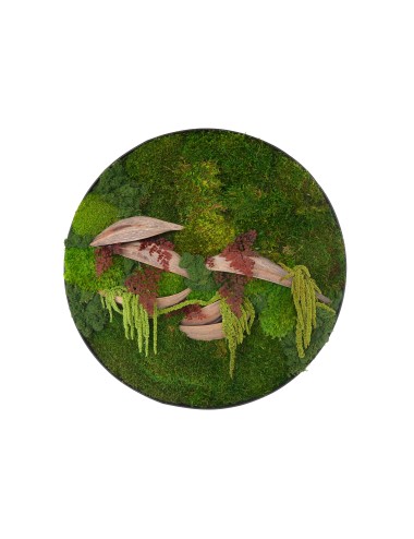 Tableau végétal avec végétaux verts