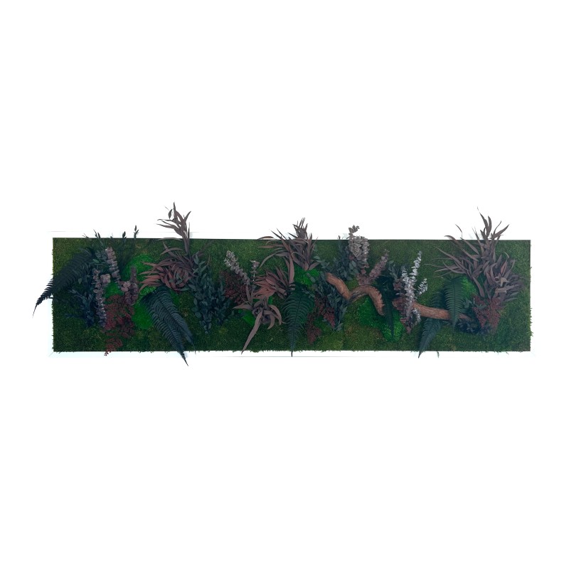 Tableau végétal avec feuillages verts