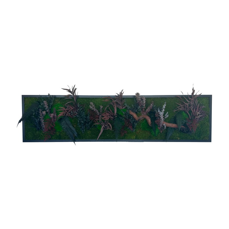 Tableau végétal avec feuillages verts