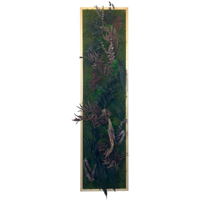 Tableau végétal avec feuillages verts