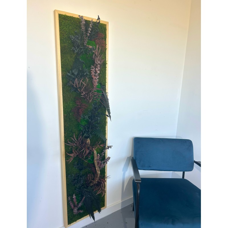 Tableau végétal avec feuillages verts