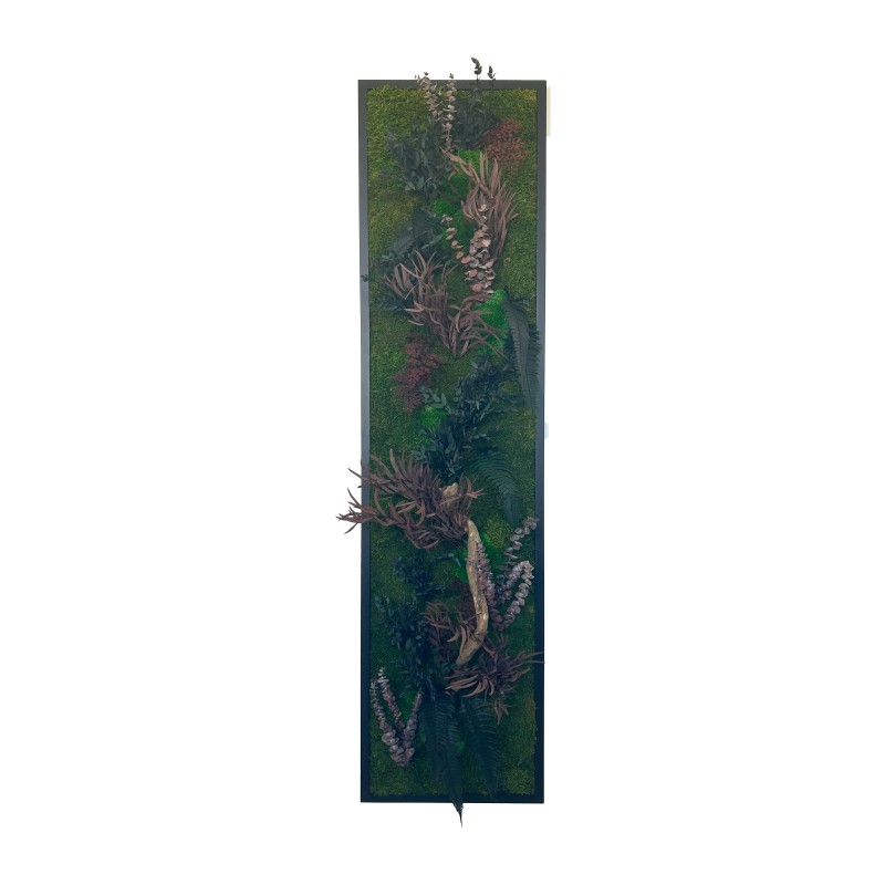Tableau végétal avec feuillages verts
