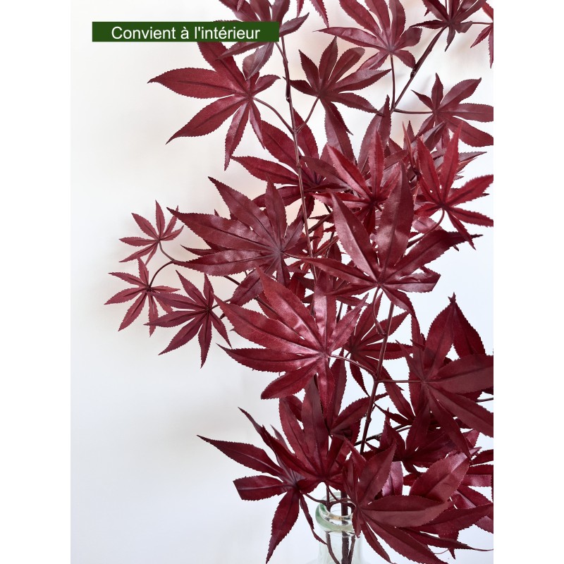 feuillage artificiel rouge