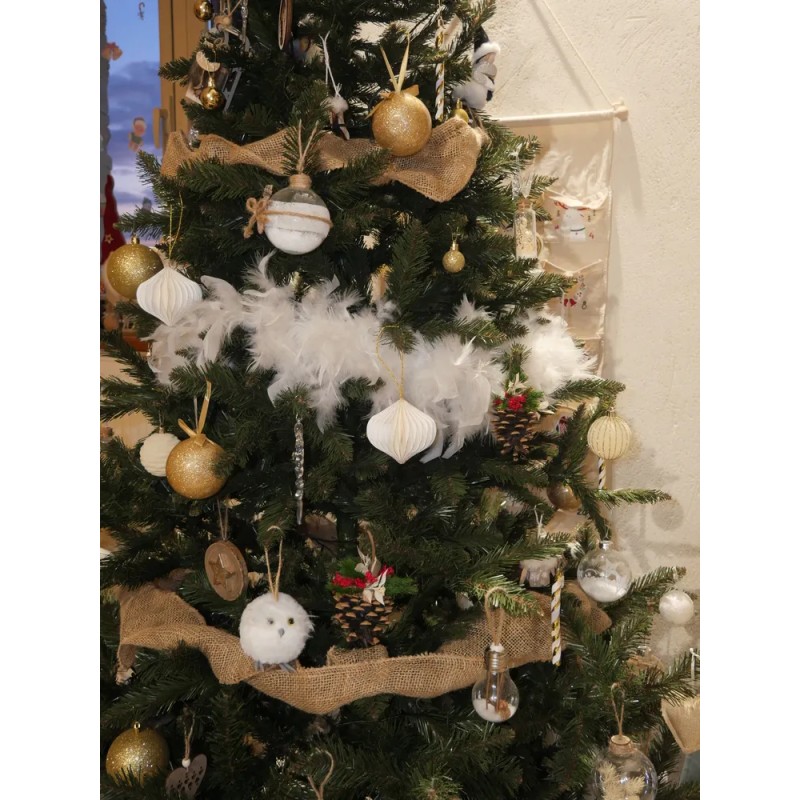 Pomme de pin végétalisée décoration sapin