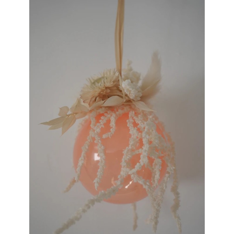 Boule de Noël végétalisée décoration sapin